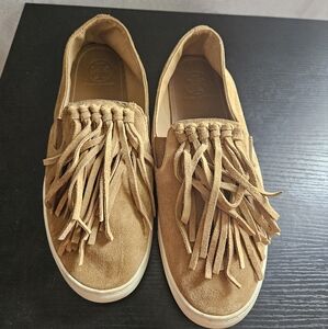 Tory Burch Fria Fringe slip on sneakers